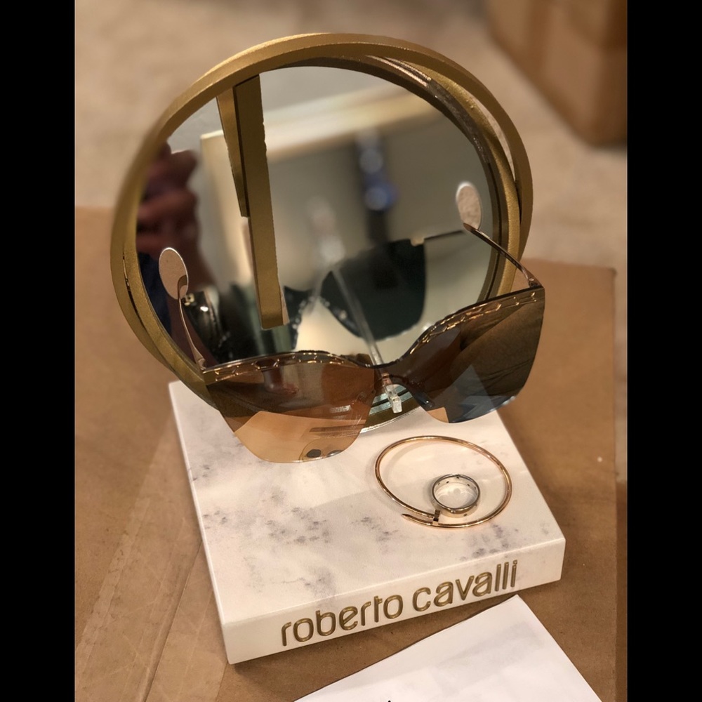 ROBERTO CAVALLI VANITY/DRESSER TOP MIRROR DISPLAY NEW W/BOX NWT RARE HTF AUTHENT